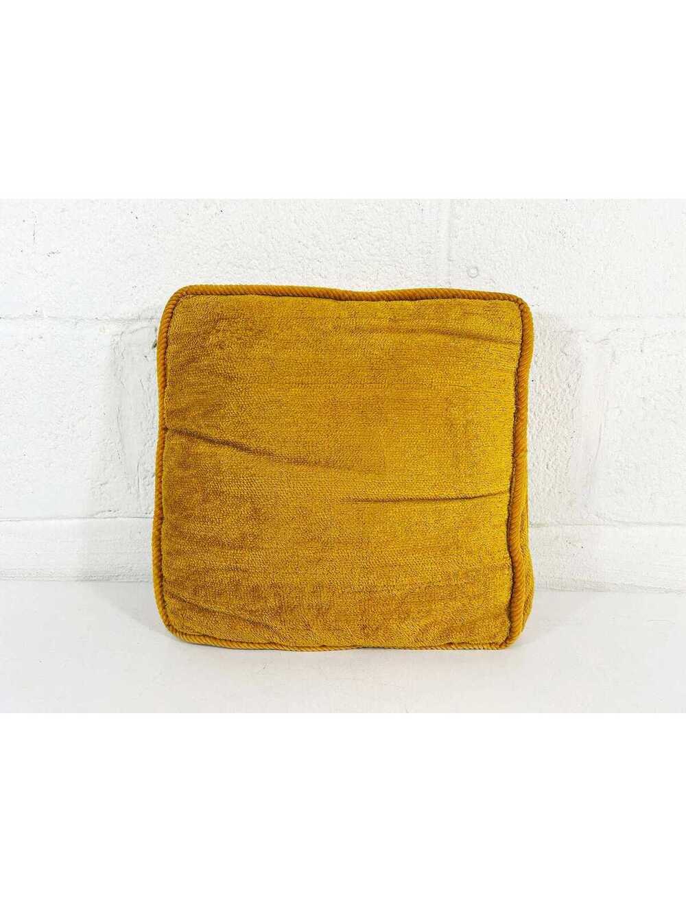 Vintage Mustard Yellow Throw Pillow Sofa Couch 1970s 1960s